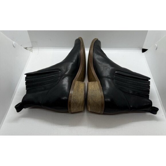 Madewell Spencer Chelsea Ankle Pull On Leather Women's Boots Black BOHO Sz 6.5 - Picture 5 of 10